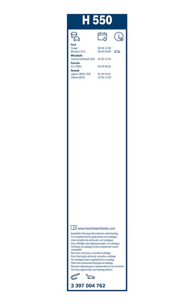 BOSCH 3 397 004 762 Číslo výrobce: H 550.