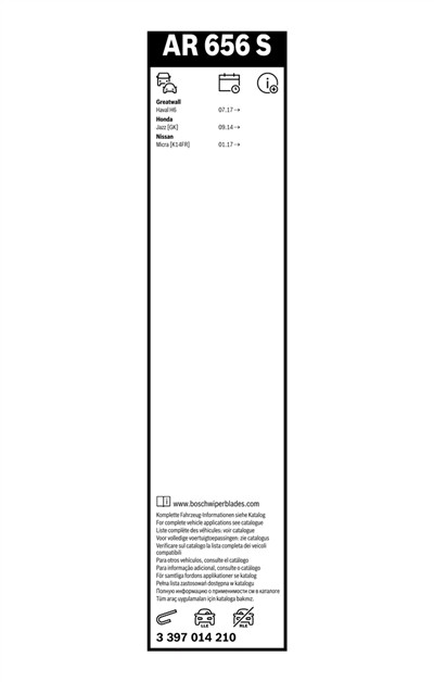 BOSCH 3 397 014 210 Číslo výrobce: AR 656 S. EAN: 4047025786331.