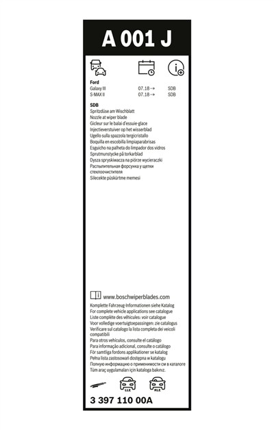 BOSCH 3 397 110 00A Číslo výrobce: A 001 J. EAN: 4047026585889.