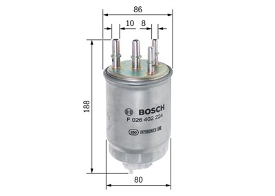 BOSCH F 026 402 224 Číslo výrobce: N 2224. EAN: 4047026256802.