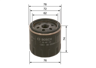 BOSCH F 026 407 143 Číslo výrobce: P 7143. EAN: 4047025151825.