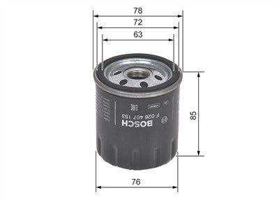 BOSCH F 026 407 153 Číslo výrobce: P 7153. EAN: 4047026099676.