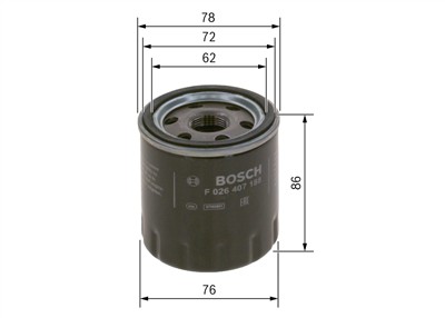 BOSCH F 026 407 188 Číslo výrobce: P 7188. EAN: 4047025389358.