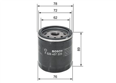 BOSCH F 026 407 225 Číslo výrobce: P 7225. EAN: 4047026154399.
