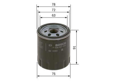 BOSCH F 026 407 233 Číslo výrobce: P 7233. EAN: 4047026080537.