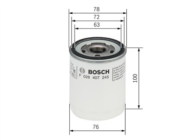 BOSCH F 026 407 245 Číslo výrobce: P 7245. EAN: 4047026211351.