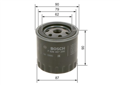 BOSCH F 026 407 250 Číslo výrobce: P 7250. EAN: 4047026224139.