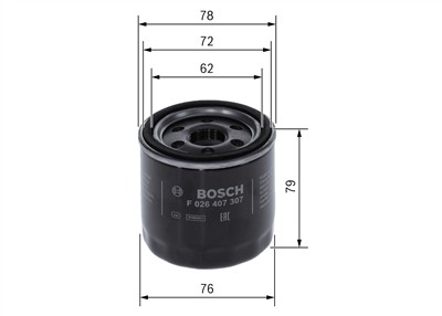 BOSCH F 026 407 307 Číslo výrobce: P 7307. EAN: 4047023061584.