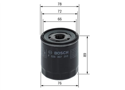 BOSCH F 026 407 353 Číslo výrobce: P 7353. EAN: 4047026637830.