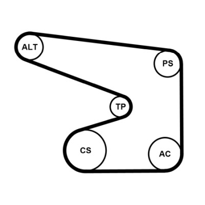 CONTITECH 5PK1370K1 Číslo výrobce: 5 PK 1370.