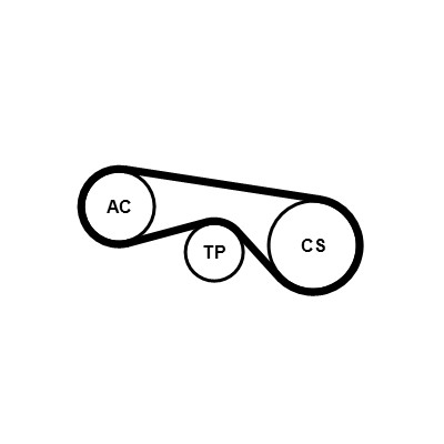 CONTITECH 5PK906K2 Číslo výrobce: 5 PK 906. EAN: 4010858994006.