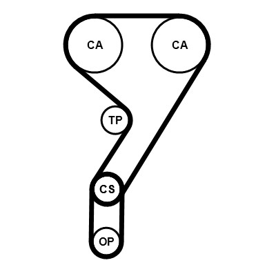 CONTITECH CT1211WP2PRO Číslo výrobce: CT1190. EAN: 4010858996727.