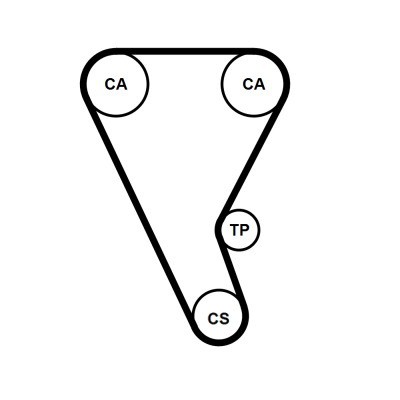 CONTITECH CT1257 Číslo výrobce: ?CHDR 981 9,525M 16. EAN: 4010866992919.