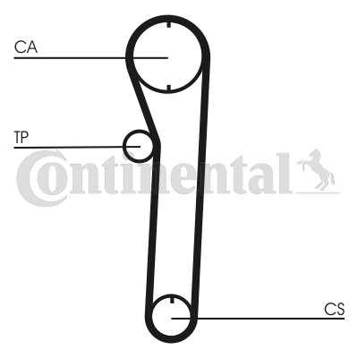 CONTITECH CT680 Číslo výrobce: 330 LA 075. EAN: 4010858030360.