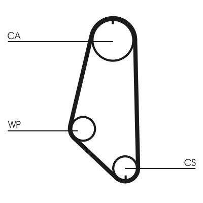 CONTITECH CT720 Číslo výrobce: CT 554. EAN: 4010858899660.