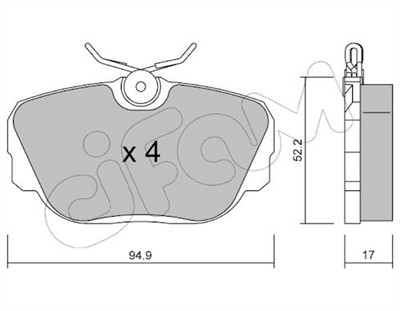 CIFAM 822-042-0 Číslo výrobce: 21173. EAN: 8032747643273.