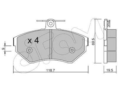 CIFAM 822-215-0 Číslo výrobce: 21945. EAN: 8032747647592.