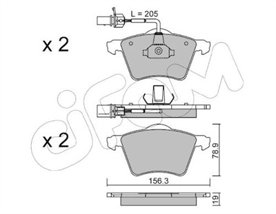CIFAM 822-550-1 Číslo výrobce: 23034. EAN: 8032747652909.