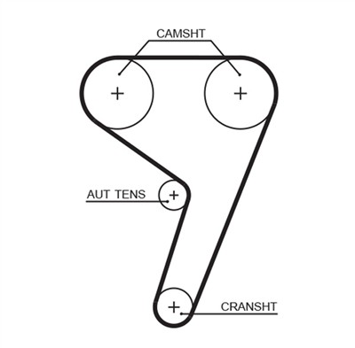 GATES 5433XS Číslo výrobce: 859715433. EAN: 5412571012217.