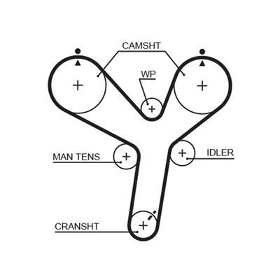 GATES 5536XS Číslo výrobce: 8597-15536. EAN: 5412571027822.