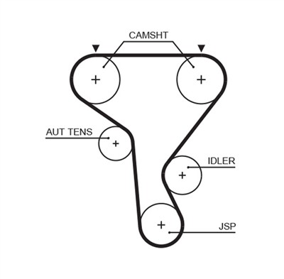 GATES K015573XS Číslo výrobce: 5573XS. EAN: 5414465978890.