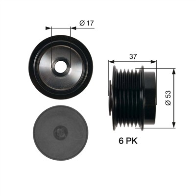 GATES OAP7015 Číslo výrobce: 7789-10072. EAN: 5414465897818.