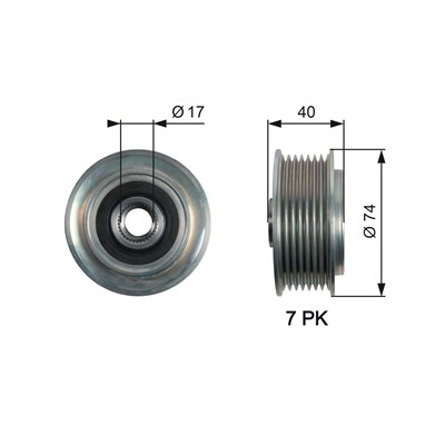 GATES OAP7159 Číslo výrobce: 7789-10159. EAN: 5414465121531.
