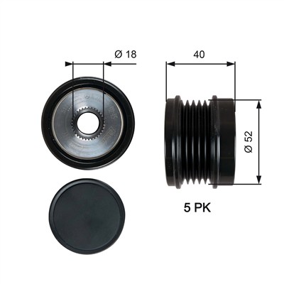 GATES OAP7209 Číslo výrobce: 7789-10209. EAN: 5414465054822.