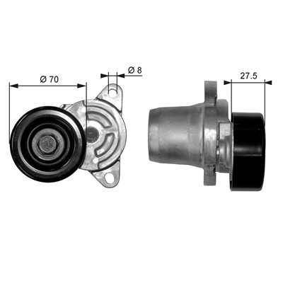 GATES T38454 Číslo výrobce: 7808-21354. EAN: 5414465668807.