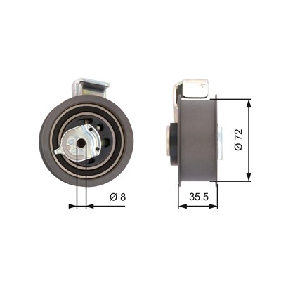 GATES T43021 Číslo výrobce: 7784-21021. EAN: 5414465391286.