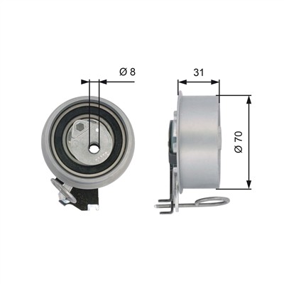 GATES T43135 Číslo výrobce: 7784-21111. EAN: 5414465065132.