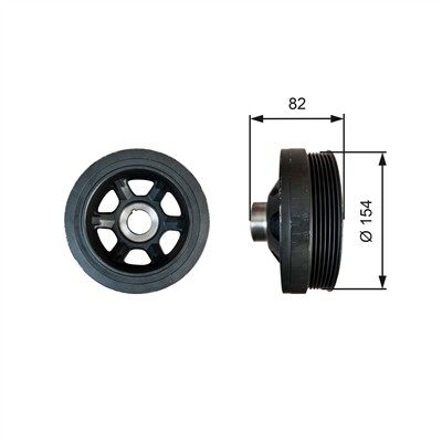 GATES TVD1139 Číslo výrobce: 7845-10139. EAN: 5414465675676.