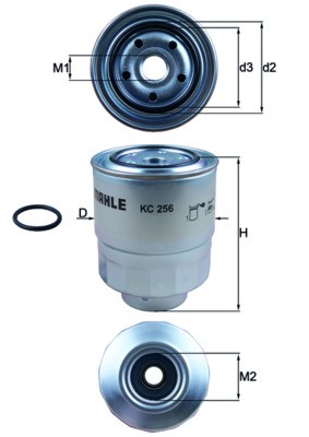 KNECHT KC 256D Číslo výrobce: 70386621. EAN: 4009026724170.