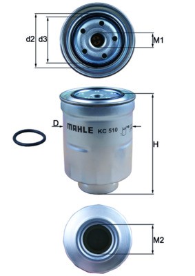 KNECHT KC 510D Číslo výrobce: 72390727. EAN: 4009026952979.