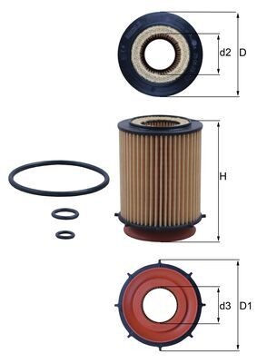 KNECHT OX 982D Číslo výrobce: 72343733. EAN: 4009026930434.