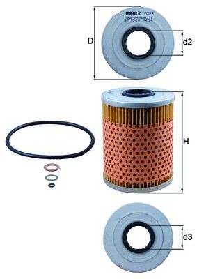 KNECHT OX 68D Číslo výrobce: 72547537. EAN: 4009026000762.