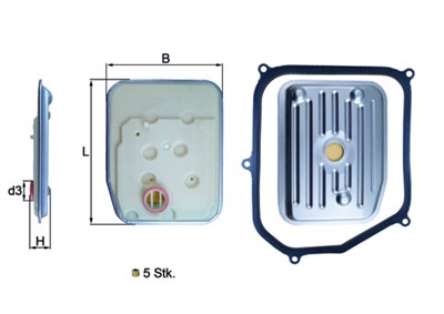 KNECHT HX 147KIT Číslo výrobce: 72437240. EAN: 4009026968406.