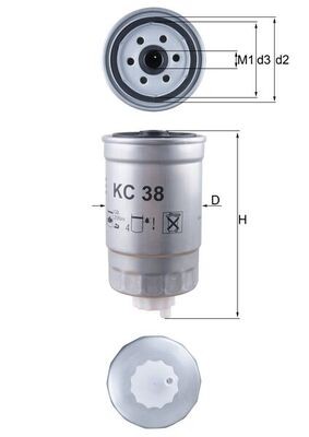 KNECHT KC 38 Číslo výrobce: 77425655. EAN: 4009026002391.