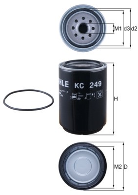 KNECHT KC 249D Číslo výrobce: 70389609. EAN: 4009026725504.