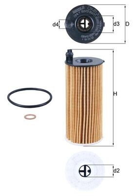 KNECHT OX 813/2D Číslo výrobce: 72470427. EAN: 4057635006590.