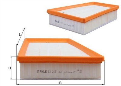 KNECHT LX 2631 Číslo výrobce: 70391278. EAN: 4009026725702.