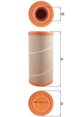 KNECHT LX 1142 Číslo výrobce: 76544720. EAN: 4009026304754.