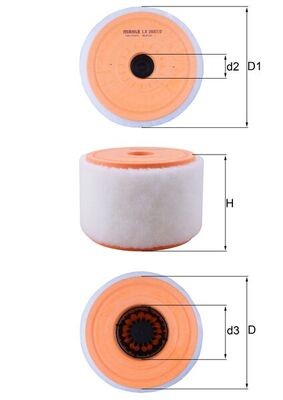 KNECHT LX 2607/2 Číslo výrobce: 70549129. EAN: 4009026877395.