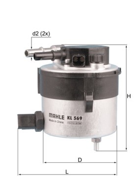 KNECHT KL 569 Číslo výrobce: 70385372. EAN: 4009026720417.