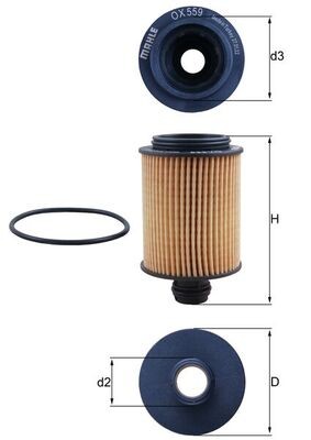 KNECHT OX 559D Číslo výrobce: 70387357. EAN: 4009026724583.