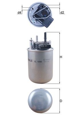 KNECHT KL 1048 Číslo výrobce: 72461313. EAN: 4057635001991.