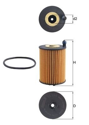 KNECHT OX 1266D Číslo výrobce: 72499367. EAN: 4057635168496.