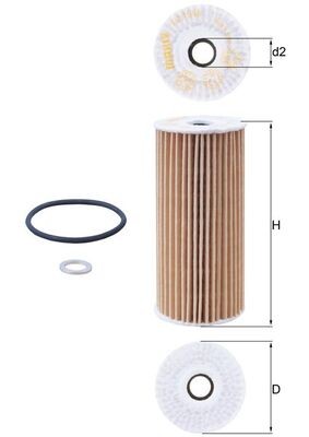 KNECHT OX 1048D Číslo výrobce: 72506668. EAN: 4057635171861.