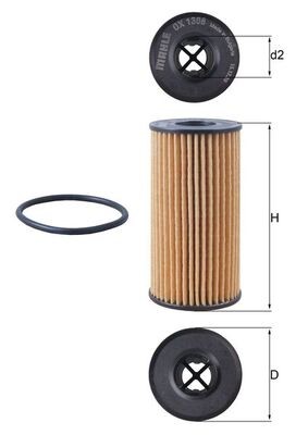 KNECHT OX 1308D Číslo výrobce: 72514881. EAN: 4057635175531.