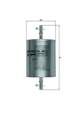 KNECHT KL 409 Číslo výrobce: 76824270. EAN: 4009026502730.